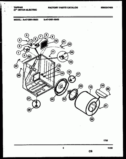 Rear Drum Bearing Kit 5303281153 - Image 2